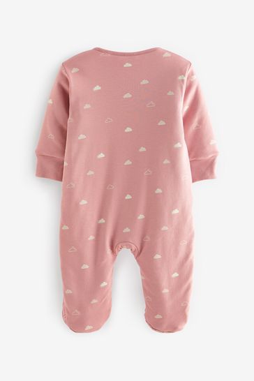 Tog Togged Sleepsuits Nutmeg Baby Girls Floral Winter Padded