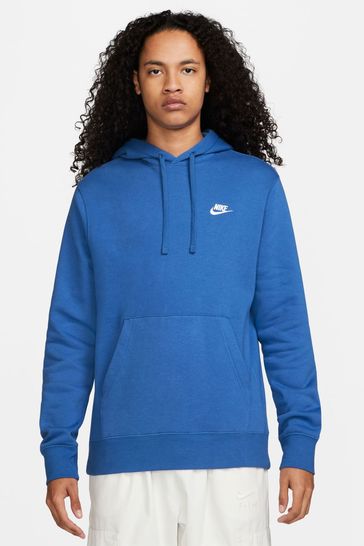 Buy Nike Royal Blue Club Pullover Hoodie from Next Denmark