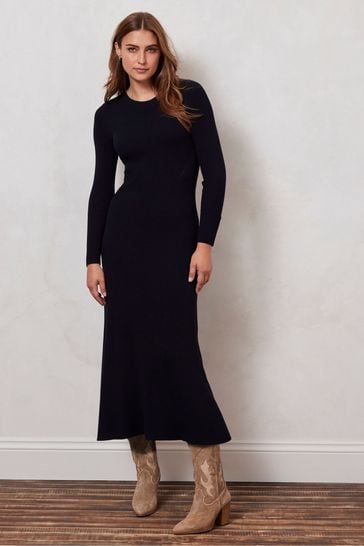 Buy Mint Velvet Blue Twist Midi Dress from Next Luxembourg