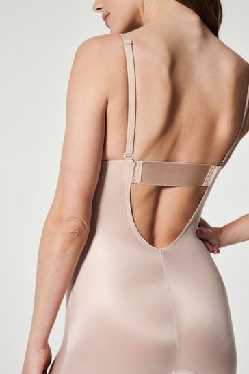 Buy SPANX® Medium Control Suit Your Fancy Low Back Plunge Mid Thigh  Bodysuit from Next Norway