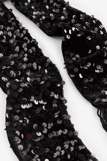Black sparkly scarf new arrivals
