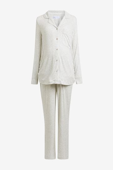 Grey ribbed pyjamas 2025