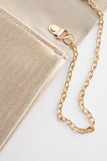 Next gold clearance clutch bag