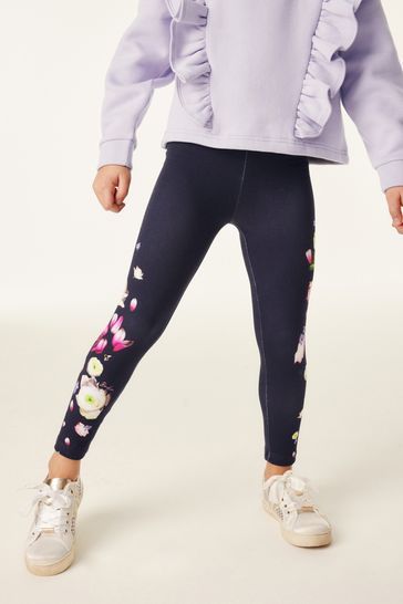 Baker by Ted Baker Purple Frill Sweater and Leggings Set