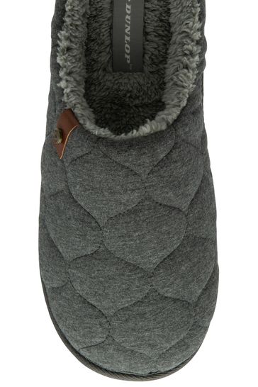 Buy Dunlop Mens Quilted Mule Slippers from Next Italy
