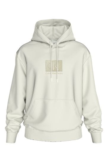 Calvin Klein Green Logo Embroidery Patch Hoodie