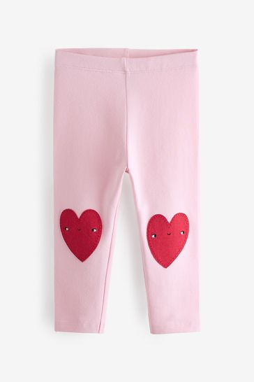 Pink heart leggings new arrivals