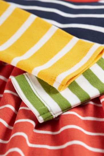Buy Frugi Stripe Organic Cotton Long Sleeve Hotchpotch Dress from