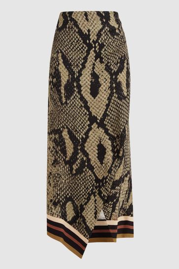 Misspap snake print skirt top