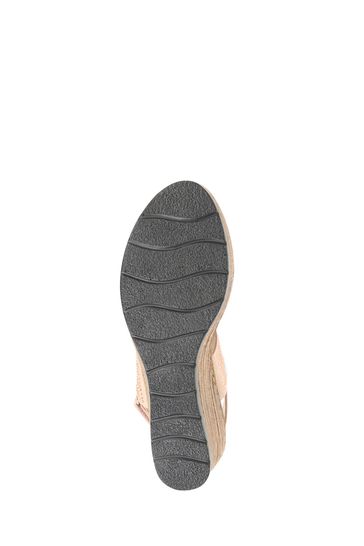 Pavers Pink Lightweight Wedge Sandals