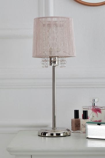 Next pink shop table lamp