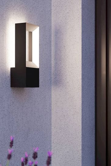 Eglo Black Riforano LED Linear Outdoor Wall Light