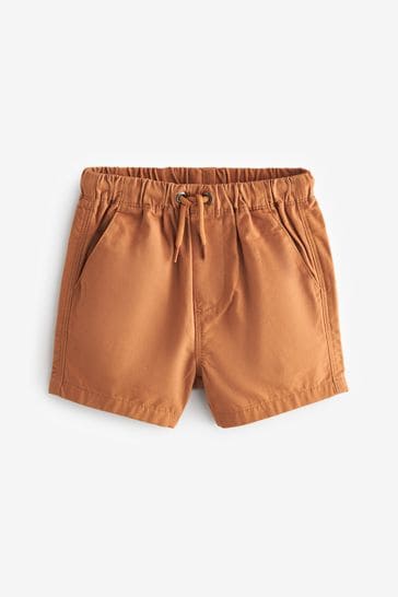 Pantalones cortos naranja oscuro sin cierres (3meses-7años)