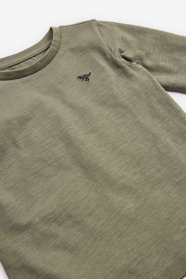 Khaki Green Long Sleeve Plain T-Shirt (3mths-7yrs)
