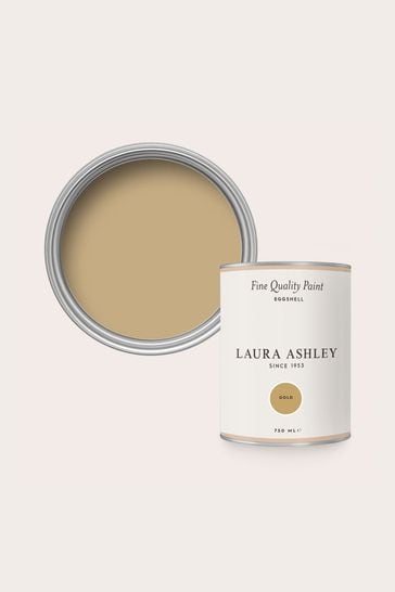 Laura Ashley Gold Eggshell 750ml Paint