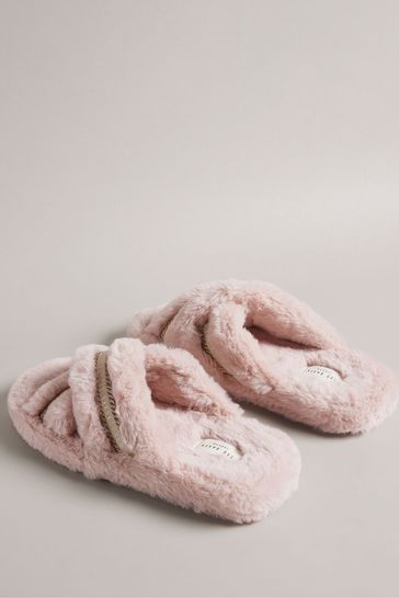 Ted baker fluffy sliders top