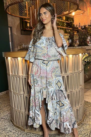 Cold shoulder smock dress sales