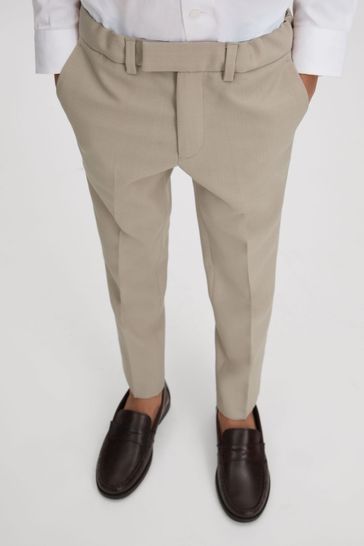 Reiss Stone Fine Junior Wool Side Adjusters Trousers