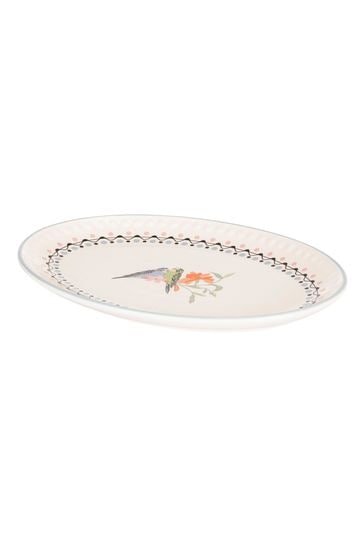 Cath Kidston Cream Painted Table Oval Platter 36cm