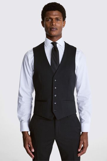 Buy MOSS Charcoal Grey Slim Stretch Suit Waistcoat from Next Kuwait