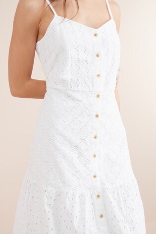 white broderie dress uk