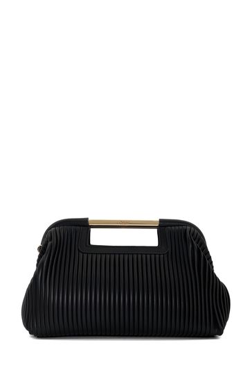 Buy Dune London Black Ebec Pleated Framed Clutch Bag from Next Cyprus