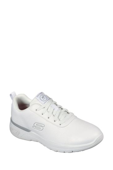 Skechers® White Marsing-Gmina Slip Resistant Trainers
