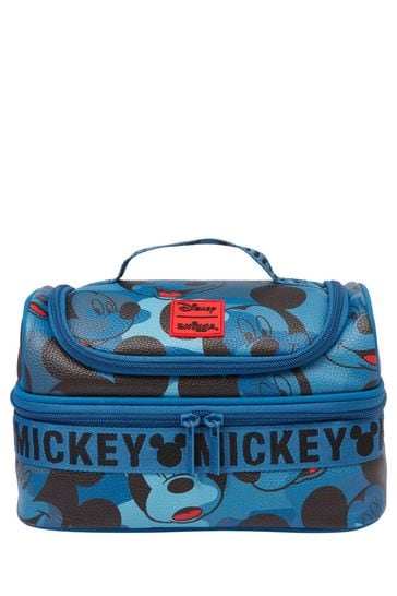 Smiggle Blue Mickey Mouse Disney Double Decker Lunchbox