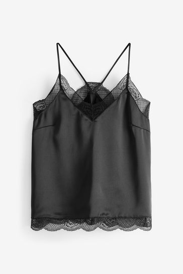 Buy Myleene Klass Lace Black Strappy Camisoles from Next Bahrain