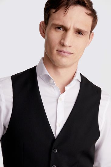 Buy MOSS Skinny Fit Black Stretch Suit Waistcoat from Next Hungary