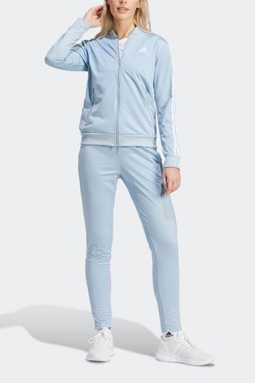 Ash blue adidas tracksuit on sale