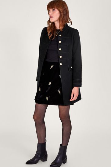 Monsoon black coat store