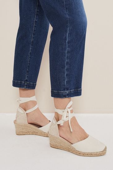 Ankle lace store up espadrilles