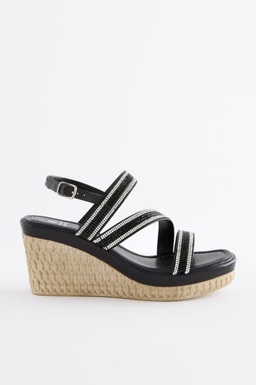 Next black wedges new arrivals