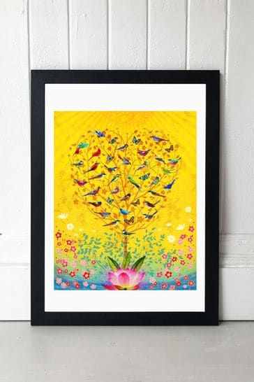 Black The Sound of Sunshine by Fiona Watson Framed Print