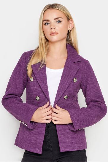 PixieGirl Petite Purple Boucle Blazer