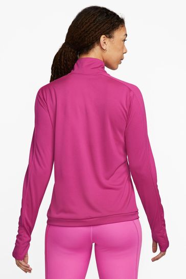 Buy Nike Fushsia Pink Dri FIT Swoosh Half Zip Running Top from