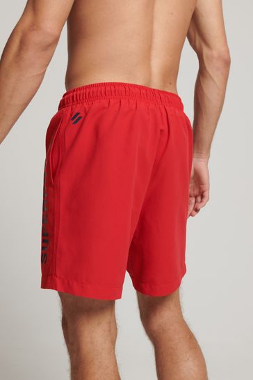Superdry Red Core Sport 17 Inch Swim Shorts
