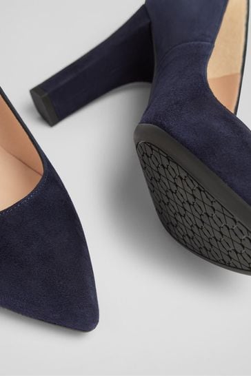 LK Bennett Tess Black Suede Courts