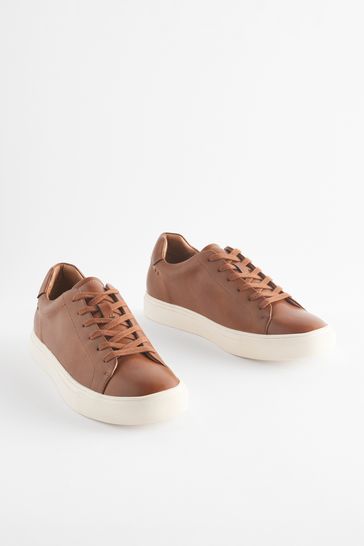 Tan Brown Minimal Trainers