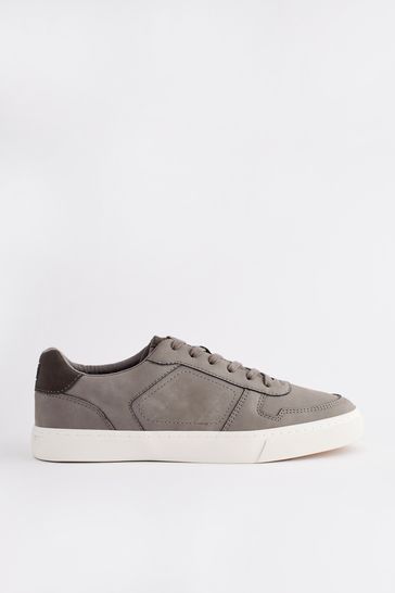Mens suede on sale trainers grey