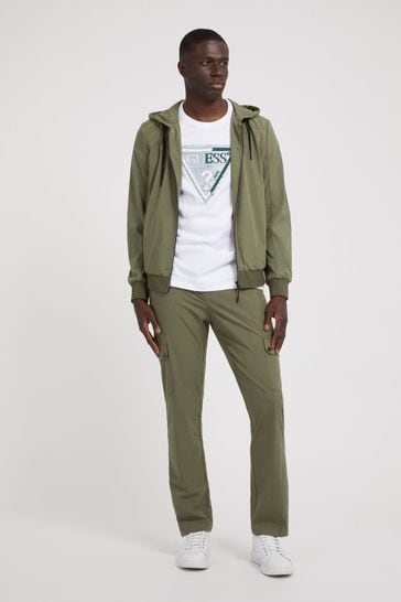 Guess green hoodie best sale