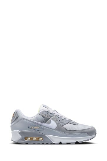 Nike Light Grey Air Max 90 Trainers