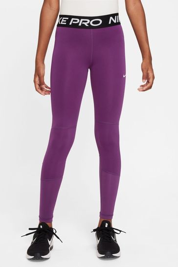 Nike Purple Performance High Waisted Pro Leggings