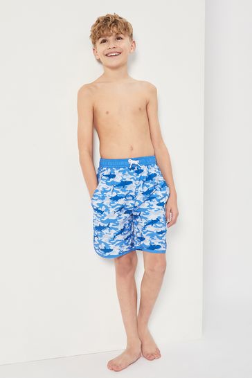 Buy Harry Bear Blue Boys Camo Swim Shorts from Next Egypt