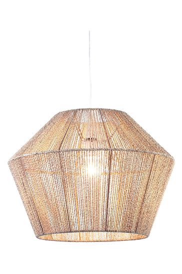 BHS Natural Large Rattan Easy Fit Shade