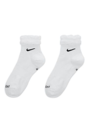 Buy Nike White Everyday Ruffle Ankle Socks from Next Turkey