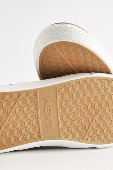 Tan Brown Low Trainers