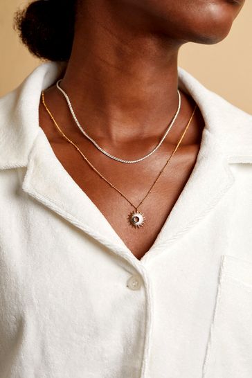 Estella bartlett store sunburst necklace