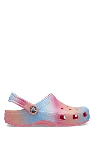 Crocs pink and blue best sale